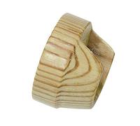 GARDINIA Soporte de pared para barras de cortina de Ø 28 mm, Incluye material de fijación, Montaje en pared, Serie Lugano, Madera, Pino, 2 Piezas