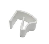 GARDINIA Soporte de sujeción universal para persianas de aluminio, 3 piezas, Montaje sin atornillar ni taladrar, Blanco, Plástico