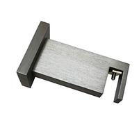 Gardinia Soporte Delgado para Luxor Rectangular de Acero Cepillado de 7,5 cm, Aspecto de Acero Inoxidable de 7,5 cm