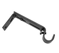 Gardinia Soporte Extensible para diámetro de 16 mm, Color Negro Mate de 10 - 14 cm, Programa Individual Memhis, Metal, 10-14 cm, 2