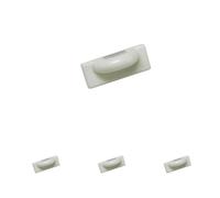 GARDINIA Soporte magnético para persianas, Autoadhesivo, Adecuado para Ventanas abatibles, Soporte para rieles Inferiores de persianas, 5 cm x 2 cm (LxA), Plástico/Metal, Blanco, 2 Piezas