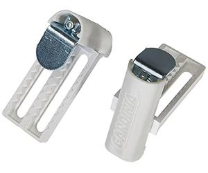 GARDINIA Soporte universal, 2 piezas, Incl. llave Allen, Montaje sin atornillar ni taladrar, Blanco, Metal/plástico, Rango de ajuste 6-26 mm