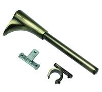 Gardinia Soporte Universal de 1 y 2 barriles para diámetro latón Antiguo, Acero, Ø 16 mm