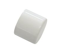 Gardinia Tapones para Barra de Cortina, 2 Unidades, Serie Chicago, diámetro 20 mm, Metal, Color Blanco, 33175, diámetro de 20 mm