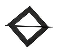 GARDINIA Urano - Alzapaños decorativos con varilla, para decorar/recortar telas y cortinas, diámetro exterior 14,5 cm, metal, color negro