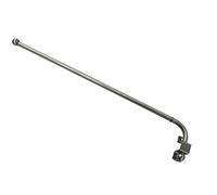 GARDINIA Varilla giratoria de metal para cortinas, Incl. material de montaje, Extensible, Distancia a la pared 1,5 cm, Longitud 55-85 cm, Aspecto de acero inoxidable