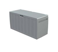Gardiun Baúl de Almacenaje Fabricado en Resina Top 117x45,5x57,50 cm 270L Montaje en Clic con Sistema de Cierre en Color Gris