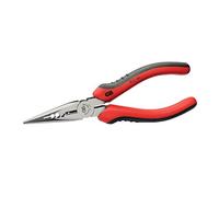 Gardner Bender GS-385 Alicates eléctricos de punta larga, cortador y crimpador, alambre sólido y trenzado, 14-16 AWG, herramienta de mano, 6½ pulgadas, rojo