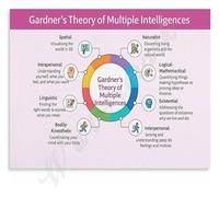 Gardner Multiple Intelligences Framework Poster Intrapersonal Interpersonal Naturalist Educational Canvas Painting Home Office Study Art