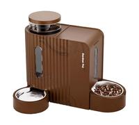 Gardner Pet 2 en 1 Comedero Gato Automatico 3L*2-Madera Moteada Oscura