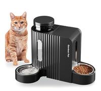 Gardner Pet 2 en 1 Comedero Gato Automatico 3L*2-Negro