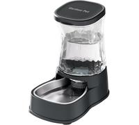 Gardner Pet 3.85L Comedero Gato Automatico, Bebedero Gatos Automatico con Bol Acero Inoxidable, Bebedero Perro para Gravedad, Sin BPA, Prevenir el Vertido, No Requiere Electricidad (Gris)