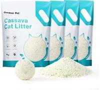 Gardner Pet Arena para Gatos aglomerante a Base de yuca,Arena aglomerante Gatos -- Bajo Polvo, Base Vegetal Natural, absorción rápida, Baja dispersión de Polvo (4 x 4.1 kg)