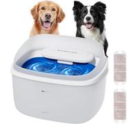 Gardner Pet - Dispensador de Agua para Perros y Fuente de Agua para Gatos de 8L, Bebedero con Vortice Ultra Silencioso, Filtro y Tanque Transparente, Sin Adaptador (Blanco)