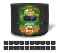 Gardzen 20 Bolsas para Plantas con Asas, Aprox. 3,5-4,5 l