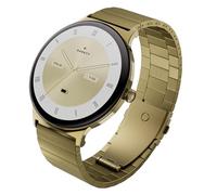 garett Reloj inteligente para mujer - 1.43″ - AMOLED - batería de 7 días - 100 modos deportivos - acero dorado brillante