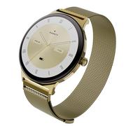 garett Reloj inteligente para mujer - 1,43" - AMOLED - batería de 7 días - 100 modos deportivos - malla dorada brillante
