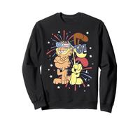 Garfield 4th of July Garfield & Odie Back To Back Fireworks Sudadera