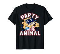 Garfield 4th of July Party Animal Garfield with USA Shirt Camiseta