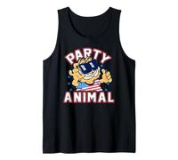 Garfield 4th of July Party Animal Garfield with USA Shirt Camiseta sin Mangas