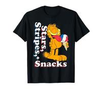Garfield 4th of July Stars Stripes & Snacks Ice Cream Camiseta