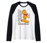 Garfield 4th of July Stars Stripes & Snacks Ice Cream Camiseta Manga Raglan