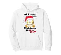 Garfield All I Want for Christmas is Food Funny Holiday Cat Sudadera con Capucha