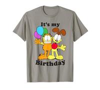 Garfield and Odie It's My Birthday Heart Camiseta