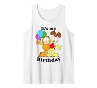 Garfield and Odie It's My Birthday Heart Camiseta sin Mangas