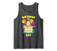 Garfield Birthday Boy Cake Camiseta sin Mangas