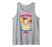 Garfield Birthday Girl Cake Camiseta sin Mangas