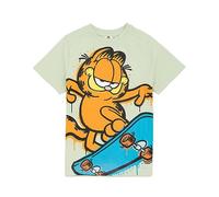 Garfield Camiseta Kids Biños Chicas Chata Skateboard Top Verde