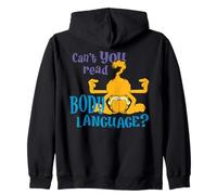 Garfield Casa Gato Lenguaje Corporal Comedia Meme Dibujos Animados Clásico Sudadera con Capucha