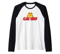 Garfield Cat Dad Father's Day Camiseta Manga Raglan