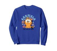 Garfield Chibi Floral Too Cute To Care In Black Text Sudadera