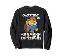 Garfield Front and Back Western Good Bad Hungry Cartoon Sudadera
