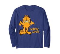 Garfield Gato Fruncido El Ceño Amante De Lasaña Que Le Importa Kitty Classic Manga Larga