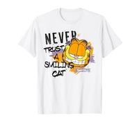Garfield Gato Sonriente Amante Lasaña LOL Cheeky Classic Kitty Camiseta