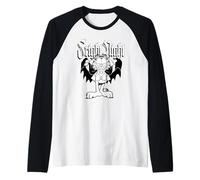 Garfield Halloween Fright Night Retro Vampire Garfield Camiseta Manga Raglan
