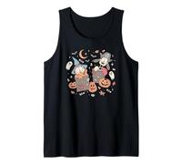 Garfield Halloween Garfield & Odie Trick Or Treating Retro Camiseta sin Mangas