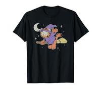Garfield Halloween Witch Garfield Flying On Broom Retro Camiseta