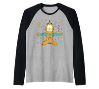 Garfield Happy Birthday Confetti Camiseta Manga Raglan