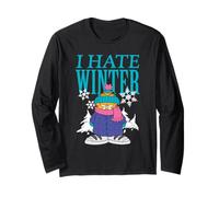 Garfield I Hate Winter Bundled Up in Snow Retro Cartoon Manga Larga