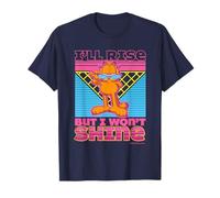 Garfield - I'll Rise But I Won't Shine Cool Gato Camiseta