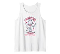 Garfield Lasagna Eat Your Heart Out Fun Camiseta sin Mangas
