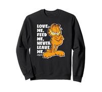Garfield Love Me Feed Me Never Leave Me Funny Cat Cartoon Sudadera
