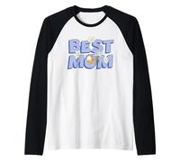 Garfield Mother's Day Best Mom Flowers Camiseta Manga Raglan