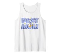 Garfield Mother's Day Best Mom Flowers Camiseta sin Mangas
