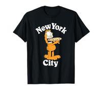Garfield New York City Pizza Funny Travel Souvenir Cartoon Camiseta