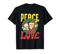Garfield Odie Peace and Love Christmas Wreath Camiseta